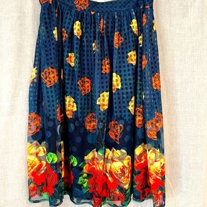 Anthropologie Sunday in Brooklyn flower skirt size Medium